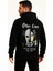 Erkek Kapşonlu Sweatshirt 'other Lives' Ön & Arka Baskılı - Siyah 4
