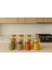 8 Lı Baharatlık Setı 70 x 100-70 x 160-BAMBU Kapak-Cam BAHARATLIK-300 ML-500ML 1