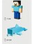 Minecraft Steve ve Yunus Dolphin Set Hareketli Eklemli Figür 1