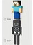 Minecraft Steve ve Siyah Skeleton Set Hareketli Eklemli Figür 1