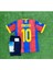 2011 Şampiyonlar Ligi Finali Lionel Messi //10 Çocuk Forması Şort Çorap Bileklik 4'lü Set 1