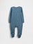 Bebek Mavi First Favorites Organik Pamuklu Ayaklı Bodysuit 3