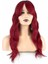 Dalgalı Perçemli Fiber Sentetik Orta Boy Peruk / Kızıl 2