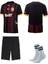 'GÂLÂTASARÂY'Y'2024/25 Alternatif Siyah Çocuk Forması Çorap Spor Sweatshirt 1