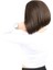 Kahkülsüz Düz Kısa Fiber Sentetik Peruk / Açık Kahve 3