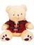 1510 Ekose Elbiseli Peluş Ayı 45 cm -Sunman 1