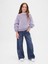 Kız Çocuk Mavi Low Rise Stride Wide-Leg Jean Pantolon 1