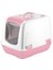 Mikopet Küçük Kapalı Kedi Tuvaleti Pembe 1