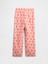 Kız Çocuk Açık Pembe %100 Geri Dönüştürülmüş Flannel Pijama Altı 3