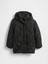 Kız Çocuk Siyah Kıvrımlı Şişme Mont 6