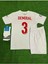 Euro 2024 Türkiye Merih Demiral 3 Numara Deplasman Çocuk Forması 3 Lü Set (Beyaz) 1