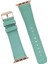 Apple Watch Uyumlu Deri Kordon 42-44-45MM Brn7 Yeşil 4