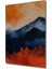 Turuncu Günbatımı Dağ Manzarası Dekoratif Ahşap Mdf Tablo Dikdörtgen Tablo 2