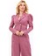 Erkek Yaka Drape Kollu Kısa Ceket-Rose 1