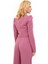 Erkek Yaka Drape Kollu Kısa Ceket-Rose 3