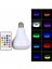 Kumandalı Rgb LED Işık Bluetooth Hoparlör Ses Lambası Renkli Ampul 2