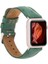 Apple Watch Uyumlu Deri Kordon 42-44-45MM De6 Yeşil 1