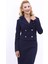Gömlek Yaka Kuruvaze Kısa Ceket-Lacivert 2