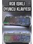 LED Işıklı Oyuncu Klavye USB Girişli Rgb Işıklı Q Klavye Mouse Hediyeli 1