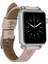 Apple Watch Uyumlu Deri Kordon 38-40-41MM St Nu2 Pembe 5