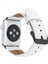 Apple Watch Uyumlu Deri Kordon 42-44-45MM F3 Beyaz 2