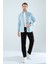 Erkek Gömlek Slim Fit Cepsiz Kot Gömlek 5