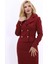Gömlek Yaka Kuruvaze Kısa Ceket-Bordo 1