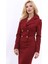 Gömlek Yaka Kuruvaze Kısa Ceket-Bordo 2