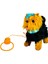PFT-B267 Peluş Tasmalı Yürüyen Köpek Mavi -Vrd 2