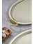 Oval Model Lüx Metal 2’li Sunum Tepsisi – Şık Kulplu Çay Tepsisi, Kahve ve Nişan Sunum Tepsisi Seti (37X28 cm ve 44X33 Cm) 5