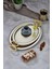 Oval Model Lüx Metal 2’li Sunum Tepsisi – Şık Kulplu Çay Tepsisi, Kahve ve Nişan Sunum Tepsisi Seti (37X28 cm ve 44X33 Cm) 7