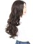 Yoğun Dalgalı Fiber Sentetik Uzun Perçemsiz Peruk/kahverengi 2