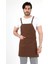 Barista Askılı Önlük Tek Cepli - Kahve 1