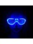 Mavi LED Işıklı Parti Gözlüğü - Neon 3 Modlu 2