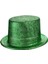 Yeşil Renk Parıltılı Simli Fötr Silindir Parti Şapkası 1