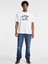 Jeans Erkek Beyaz Oversize Fit T-Shirt M5YI52K8HM0-G011 2