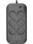 Wlue Çoklu Priz, 6'lı, 3 USB Port 3.4A, 2500W, 2m Kablo, Akım ve Çocuk Korumalı, Anahtarlı, Siyah 1