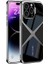 14 Pro Max Kılıf Ultra Ince Kamera Korumalı Pc + Deri Arka Yüzey X-Pro Kapak-Siyah 3