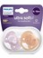 Philips Avent Ultra Soft Emzik, Kız Bebekler Için 6‑18 Ay, 2’li Paket, Ortodontik Silikon, Flexifit Kalkanlı, Ultra Yumuşak, Bpa Içermez, Taşıma Kutulu, SCF091/18 3