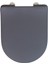 Premium Klozet Oturağı "sedilo", Antibakteriyel Duroplastikten Yapılmış Ekstra Düz Oturak, -Close Otomatik Indirme Tertibatı, Paslanmaz Çelikten Yapılmış Fix-Clip Hijyenik Sabitleme, Mat Gri 1
