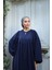Ankanoor Lacivert Balon Kolu Oversize Ferace ANKA255031 3