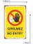 Girilmez No Entry Retro Ahşap Mdf Tablo 3