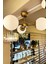 Globe Gold TRİO Plafonyer Cam Avize 2
