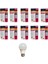 LED Value 8.5 Watt LED Ampul 6500K Beyaz Işık E27-10 Adet 1