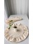 Alamode Ham Fırfırlı Yuvarlak Servisi 4’lü Set 40X40CM 3