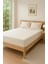Çift Kişilik 180X200+30 cm Saf Pamuk Lastikli Çarşaf – Ekru 1
