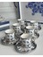 Türk Kahve Fincanı Blue Silver 6 Kişilik 12 Parça 1
