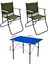 2 Adet 120 kg Kapasiteli Katlanır Kamp Sandalyesi ve 50X70 Kamp Masası SETI-2-AS-5070-M 1
