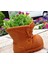 - 3D Baskı Bot Saksı – Dekoratif Çiçeklik – Saksı (Kahverengi) 1