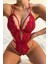 Şık Kırmızı Dantelli Babydoll Gecelik BRF1302 4